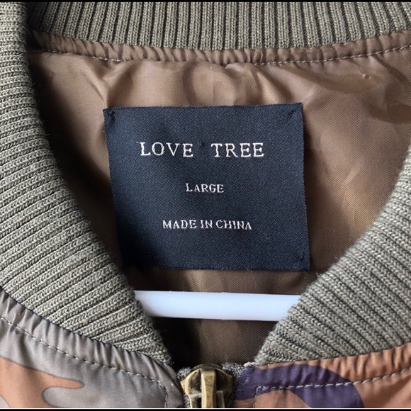 Love Tree Camo Bomber Jacket - Picture 7 of 8